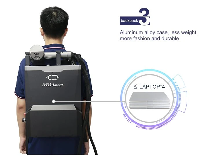 100W backpack laser cleaning machine details (5)
