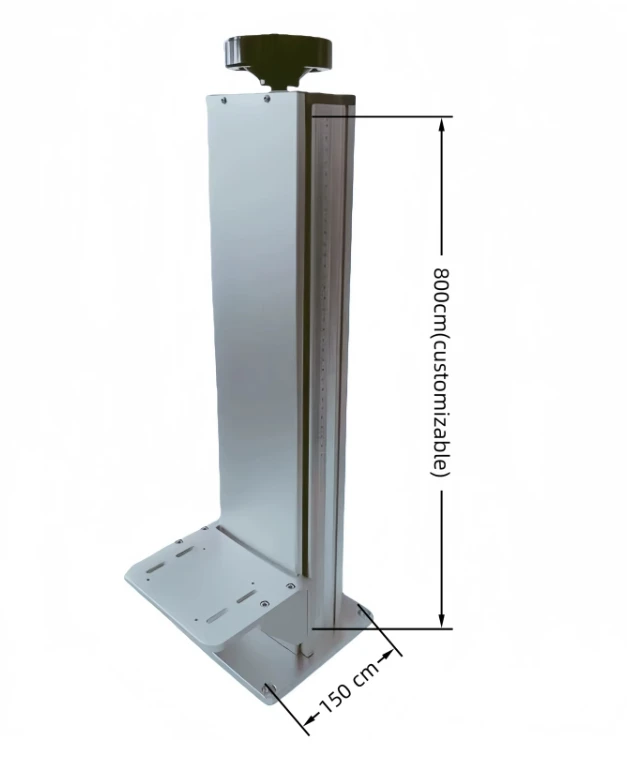 500mm 800mm 1200mm Ivvjaġġar Laser Marking Magni Stand|Lift tal-Kolonna tal-Għoli Aġġustabbli Għall-Inċiżjoni tal-Immarkar tal-Laser tal-Fiber & CO2