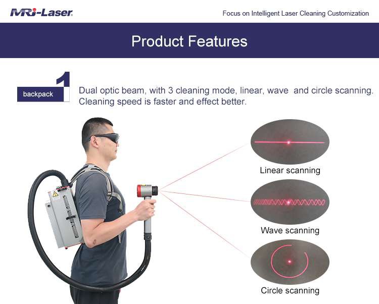 Backpack size laser cleaning machine03
