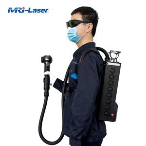 100W Piż Ħfief Backpack Portable Laser Tindif Sadid Tneħħija Magni